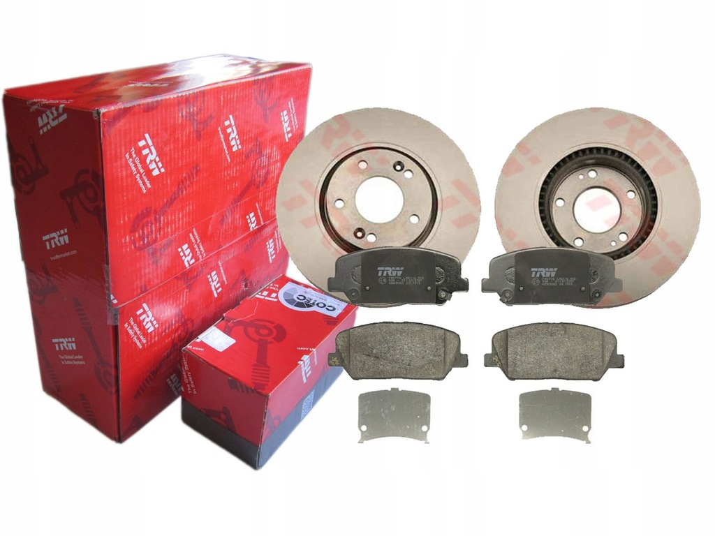фото №1, Гальмівні диски + гальмівні колодки trw перед hyundai i30 ii 300mm
