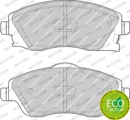 фото №2, Тормозные колодки ferodo перед do opel combo c 260mm