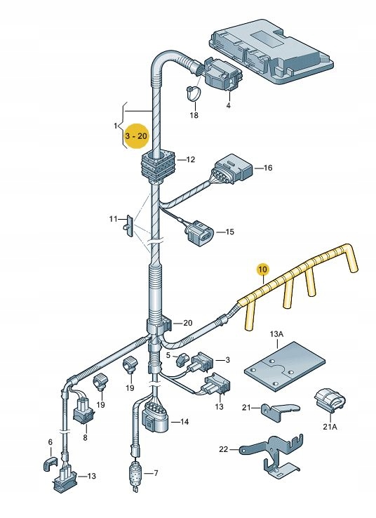 фото №3, Жгут elektr. свеча накаливания