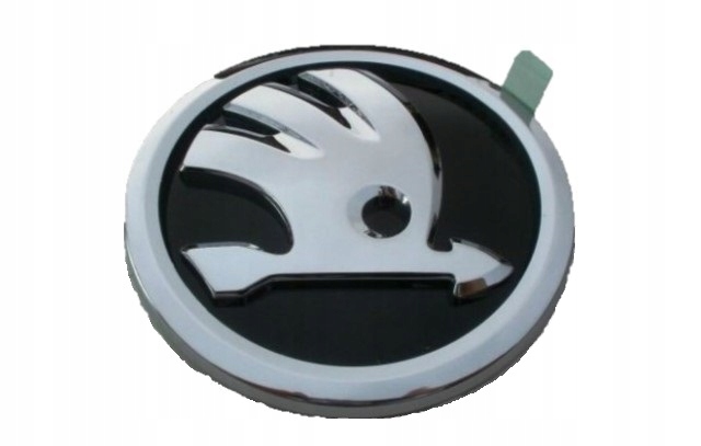 фото №1, Значок skoda чёрный/хром перед задняя