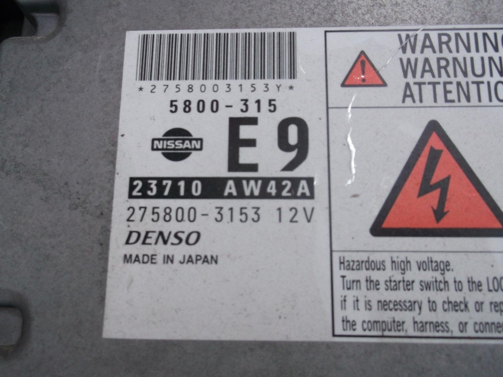 фото №1, Бортовой компьютер двигателя nissan primera p12 2.2 dci yd22