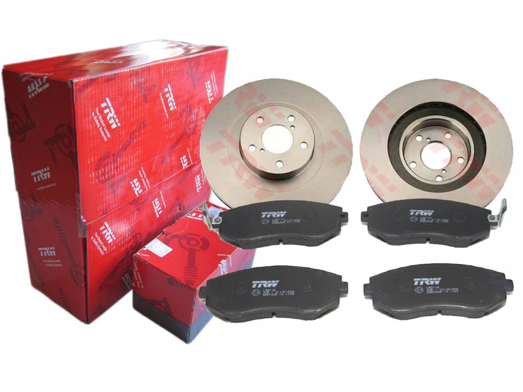 фото №1, Гальмівні диски + гальмівні колодки trw перед subaru legacy iv v