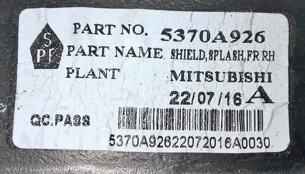 фото №7, Mirage 14-17 підкрилок правий перед 5370a926 оригінал