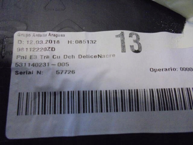 фото №6, Оббивка двері правий задня citroen c4 cactus