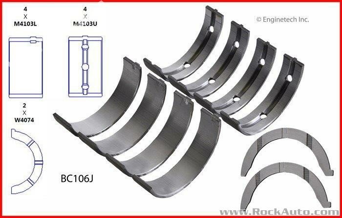 фото №1, Вкладыши главные chrysler 300 3.2 3.5 2005-2010