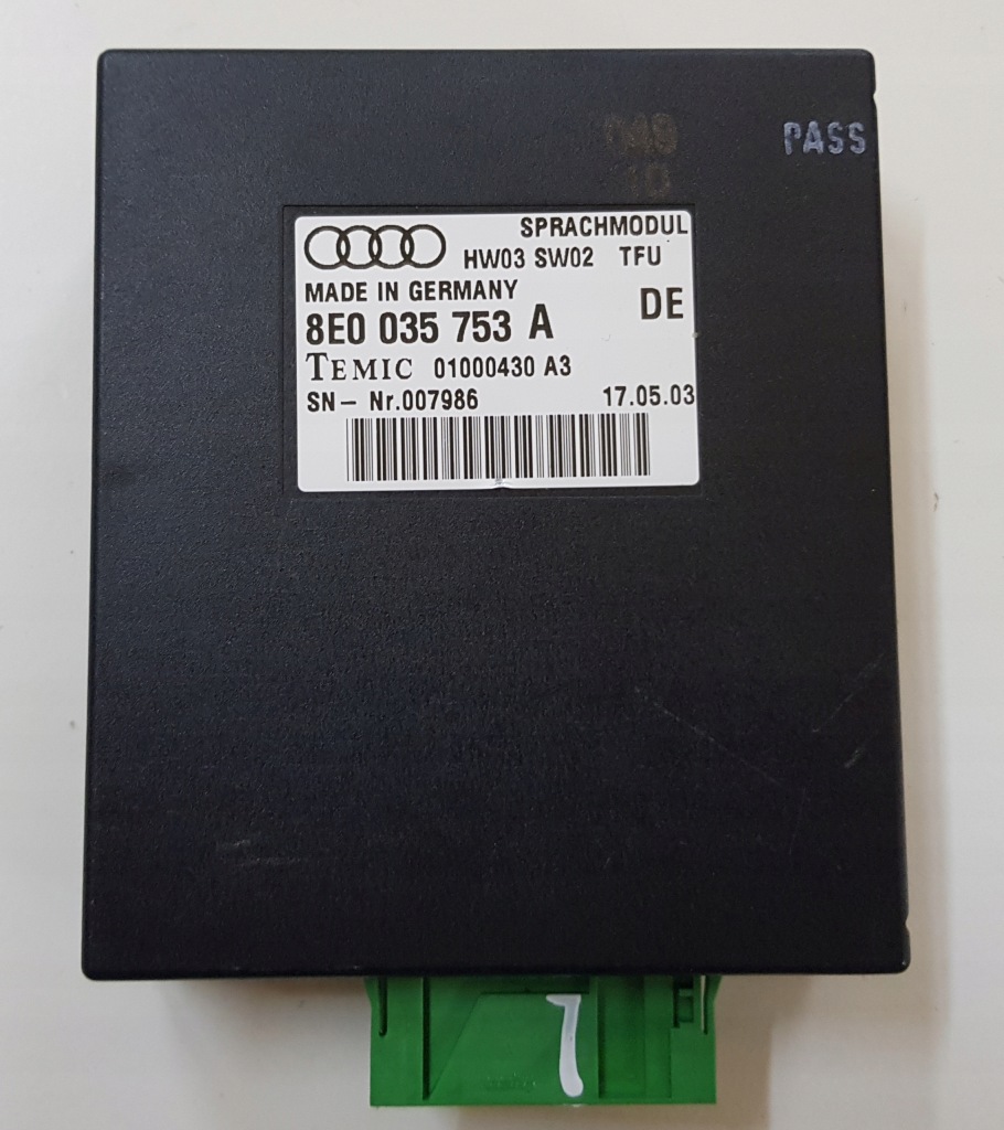 фото №1, Модуль голосовий audi a4 b6 8e0035753a