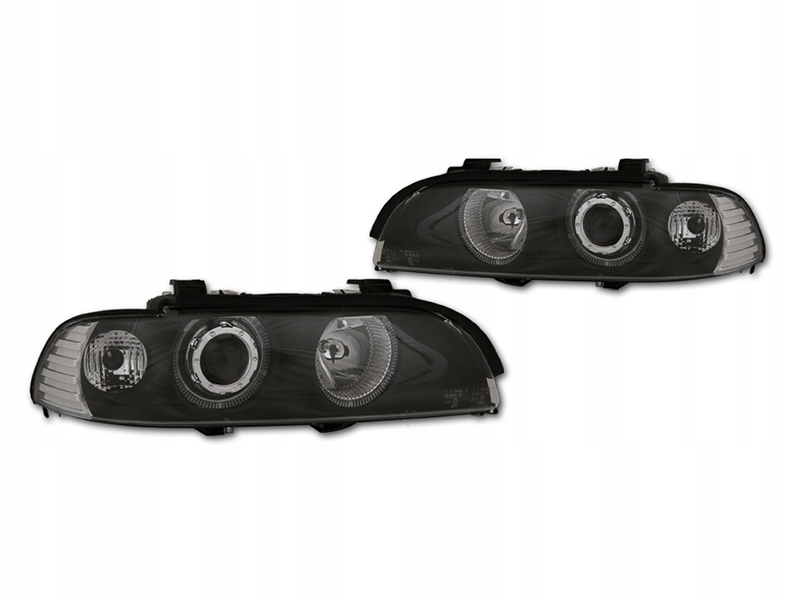фото №1, Фары лампы тюнинг чёрные black ксенон hella lci look bmw 5 e39 96-04