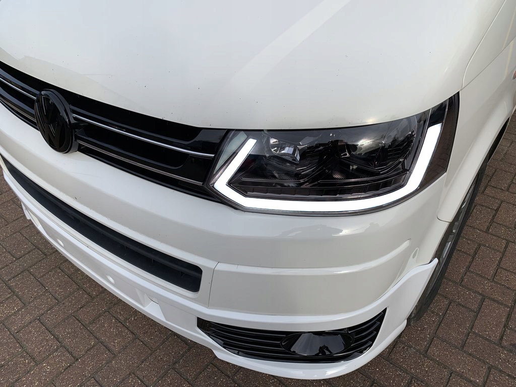 фото №16, Vw transporter t5 09-15 лампы фары перед передние led drl линзы h7