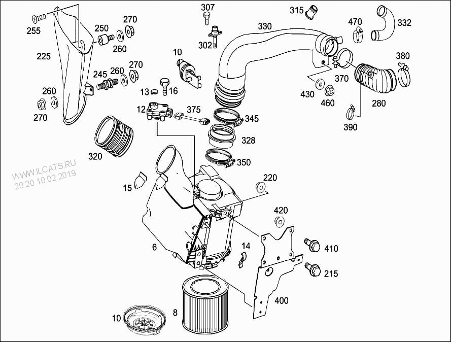 Кронштейн кронштейн фильтра воздуха atego с Разборки