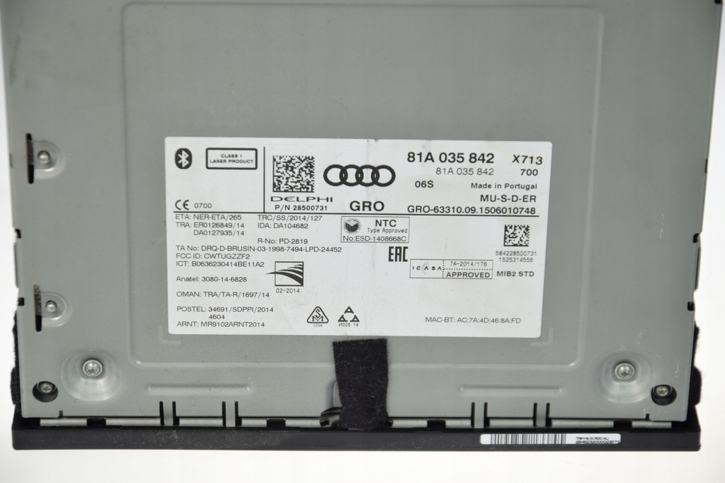 фото №5, Audi q2 81a a3 8v блок керування зчитувач mmi 81a035842