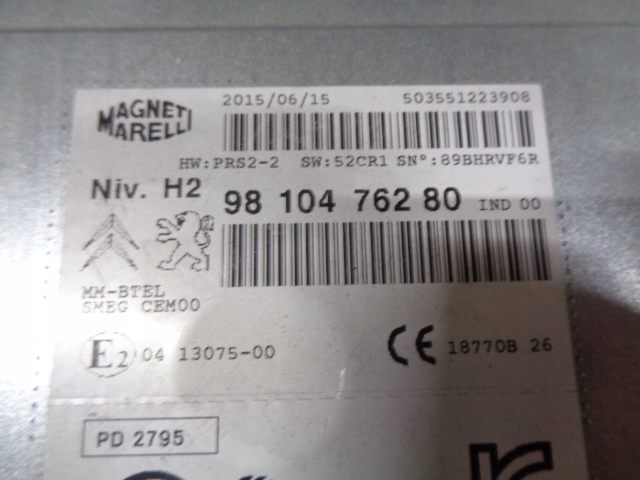 фото №4, Peugeot 308 t9 радио навигация 9810476280