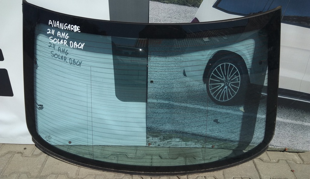 фото №1, Mercedes w211 e klasa solar дах акумулятор скло задня