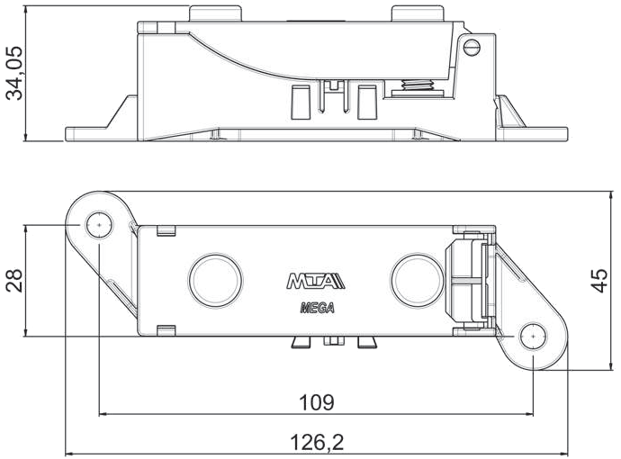 фото №4, Разъём корпус предохранитель megaval mega val 35mm