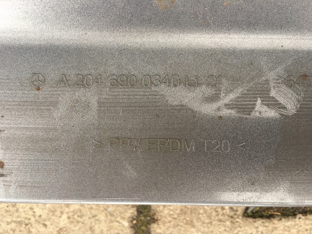 фото №7, Mercedes c w204 молдинг накладка порог порог левая