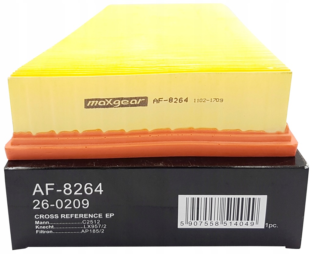фото №8, Maxgear 26-0209 фільтр повітря