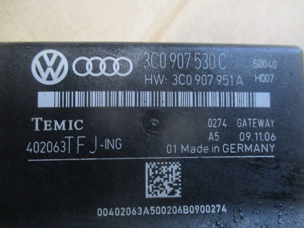 фото №2, Vw passat b6 модуль шлюз 3c0907530c
