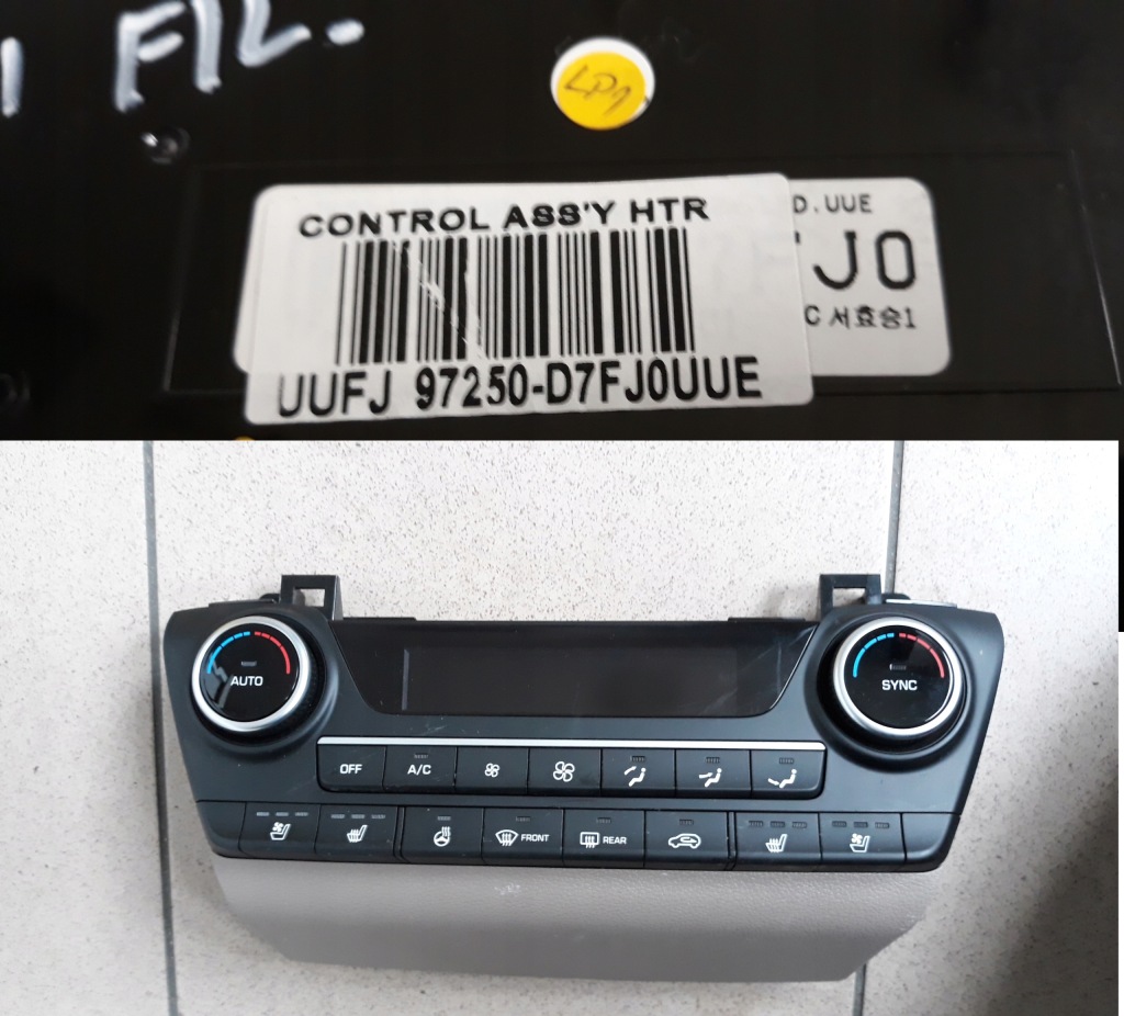 фото №1, Hyundai tucson ii lift 2018- панель кондиціонера