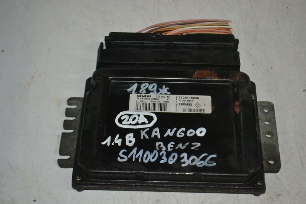 фото №1, Бортовой компьютер двигателя renault kangoo 1.4 b