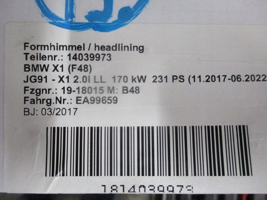 фото №5, 19 стеля bmw x1 f48 17r