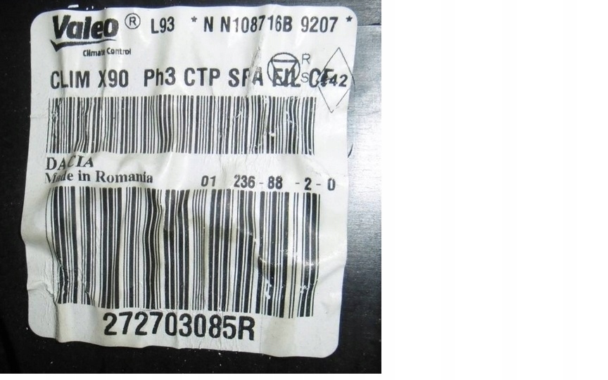 фото №6, Dacia sandero i отопитель кондиционер 272703085r