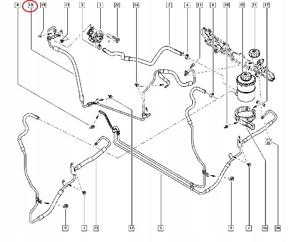 фото №10, Шланг усилителя opel movano 497200015r oryg