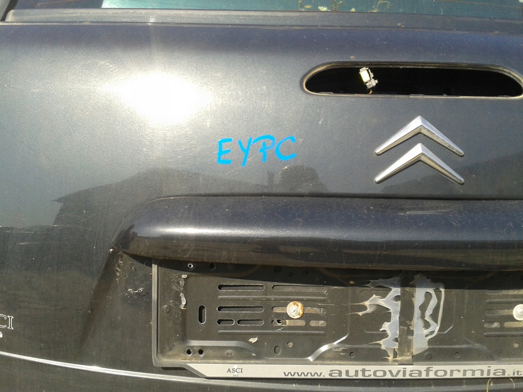 фото №4, Крышка багажника задняя багажника citroen c3 pluriel eypc