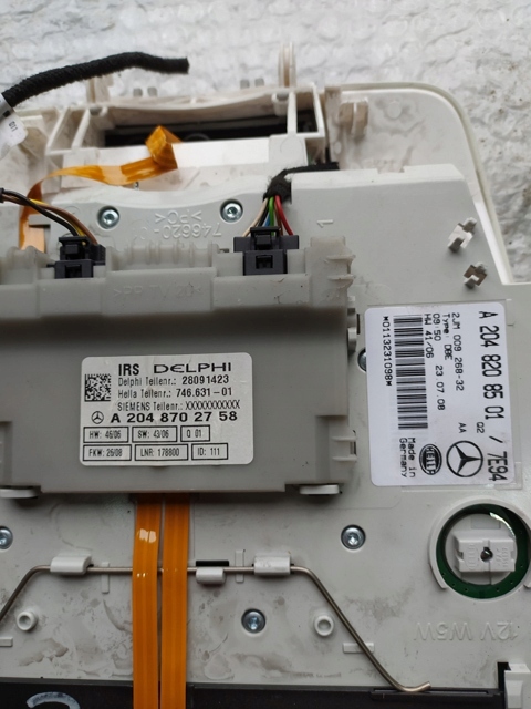 фото №4, Лампа потолочный mercedes w204 c-klasa