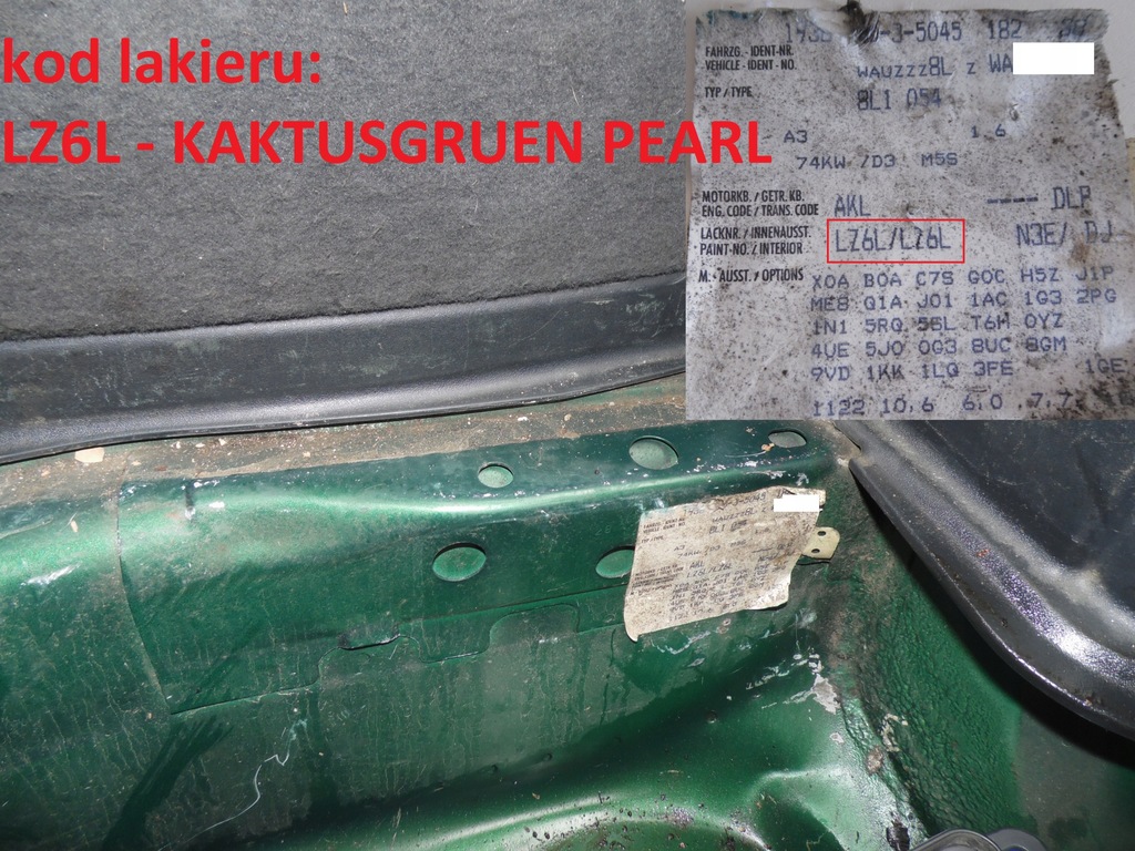 фото №13, Петля двері правий перед dół lz6l audi a3 i 8l 3d