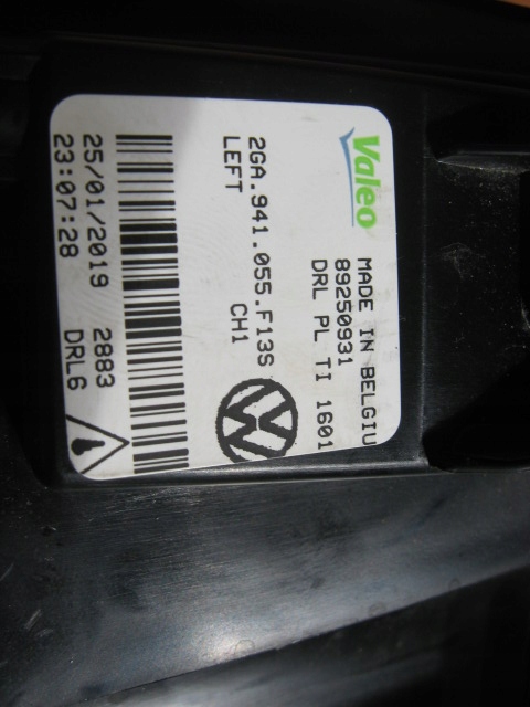 фото №3, Лампа drl led противотуманная фара vw t-roc