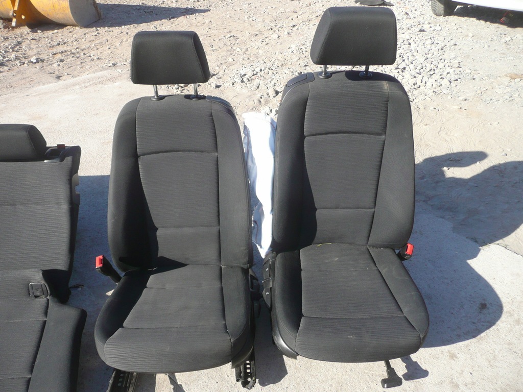 фото №6, Bmw e81 сидіння сидіння обшивки чорні