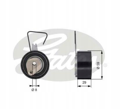 фото №2, Gates ролик розподільного валу натяжна rover 200/25/45/75