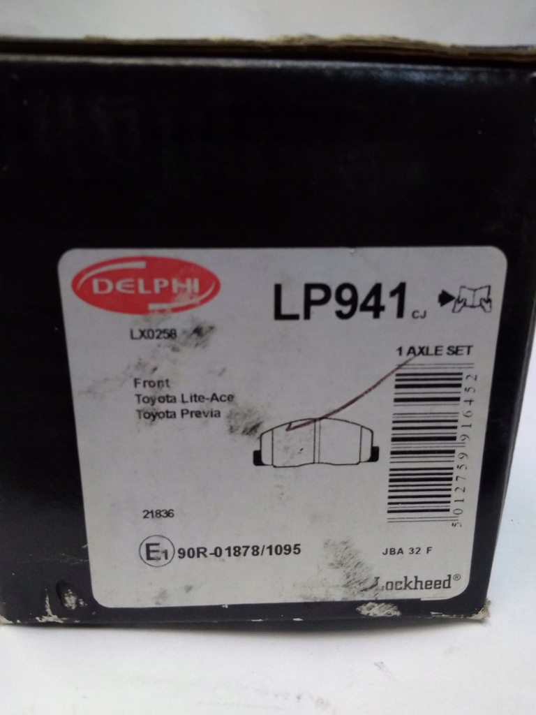 фото №1, Delphi lp941 набір гальмівних колодок гальмівних, гальма дискові