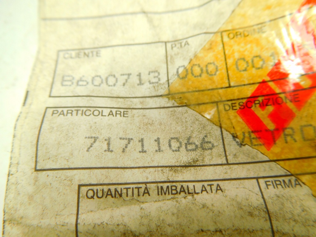 фото №6, Вкладиш дзеркало правого lancia 71711066