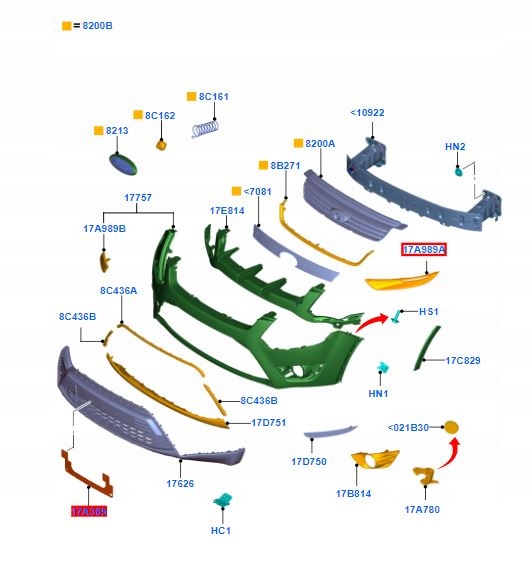 фото №11, Накладка бампера перед ліва ford kuga mk1 ford оригінальний номер