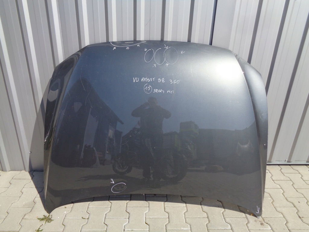 фото №1, Vw passat b8 3g капот крышка двигателя szary metali