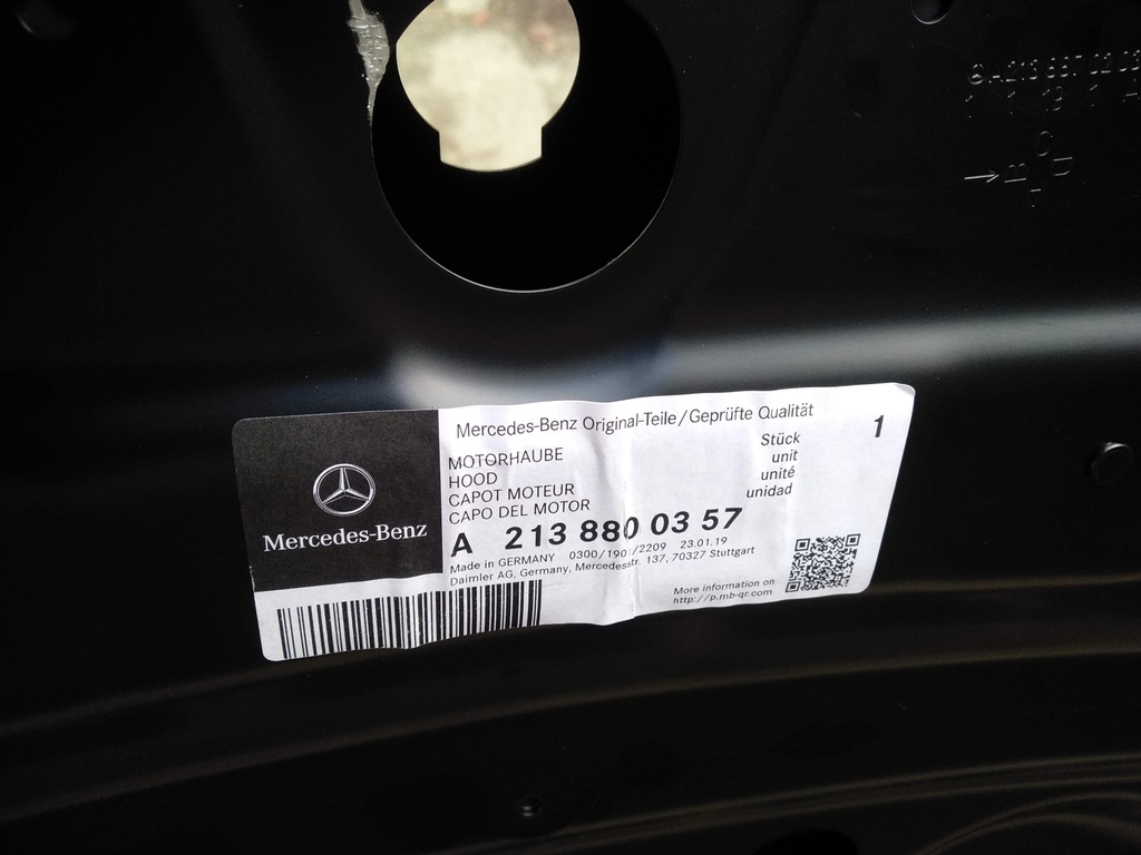 фото №9, Капот mercedes e-klasa w213