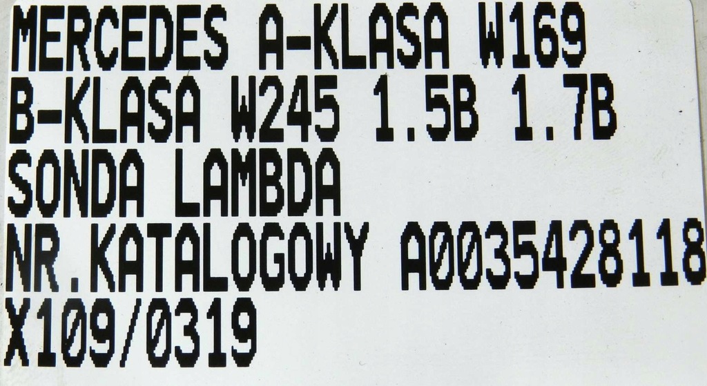 фото №7, Датчик лямбда-зонд a-klasa w169 1.5 1.7 b a0035428118