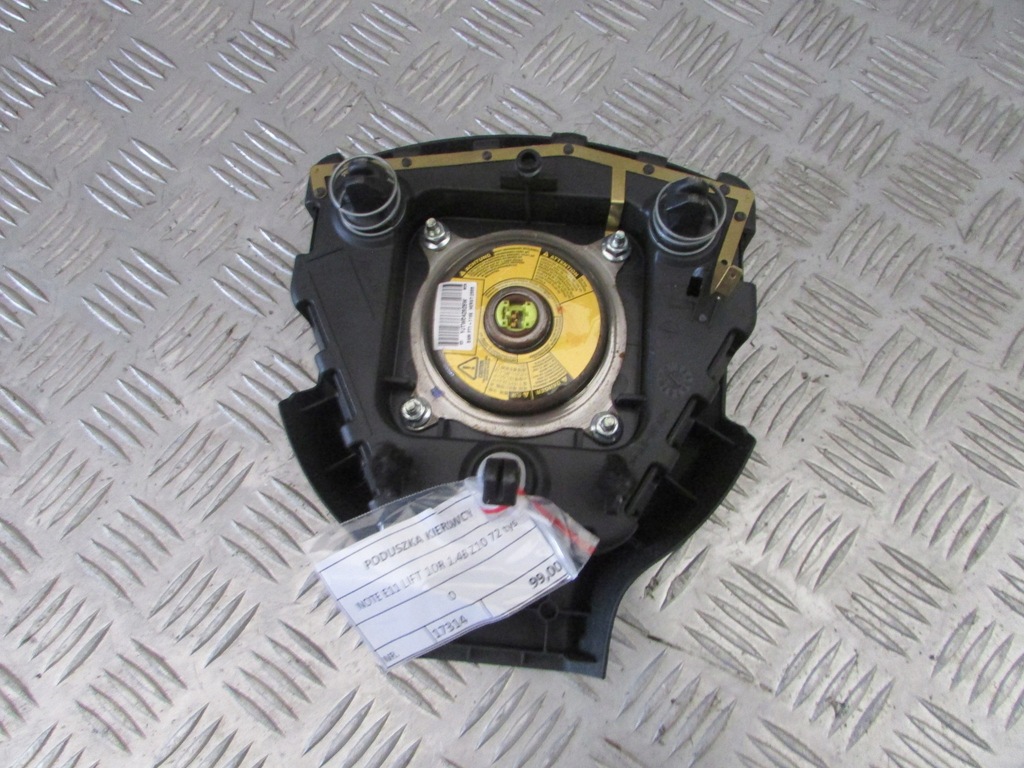 фото №3, Подушка подушка безопасности водителя nissan note e11 lift 10r
