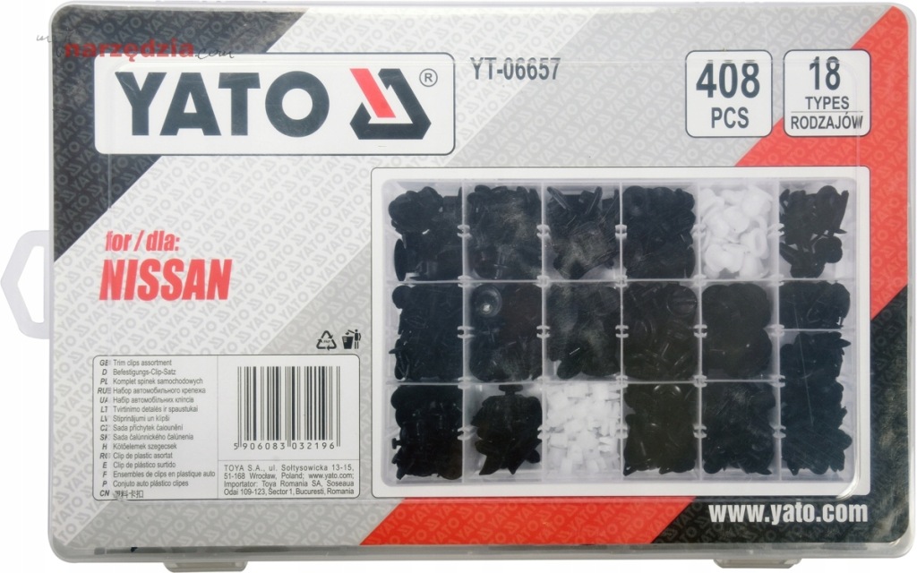 фото №2, Комплект кліпси автомобільних nissan 408 sztuk