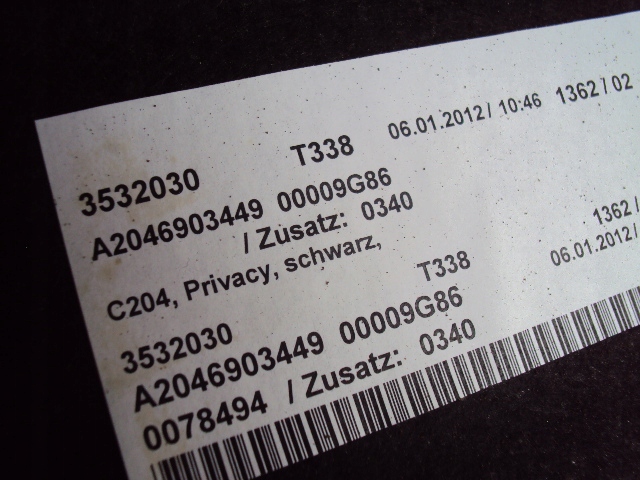 фото №7, Полка задняя mercedes c-klasa w204 coupe amg набор