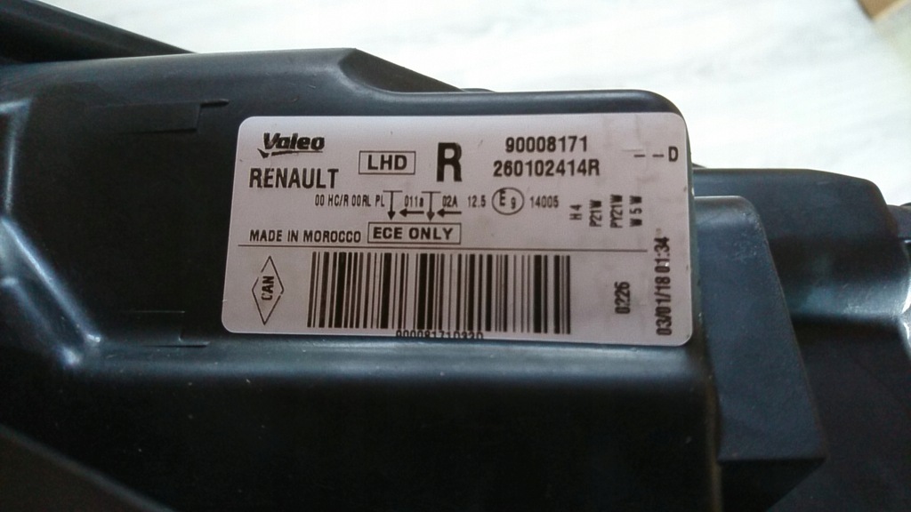 фото №6, Фара правий lub лівий do dacia lodgy dokker