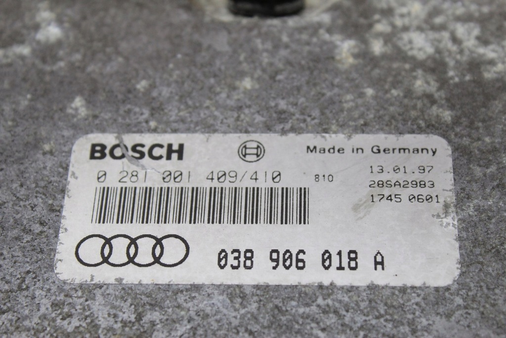 фото №5, Блок управления двигателя audi a3 8l 1.9 tdi 038906018a