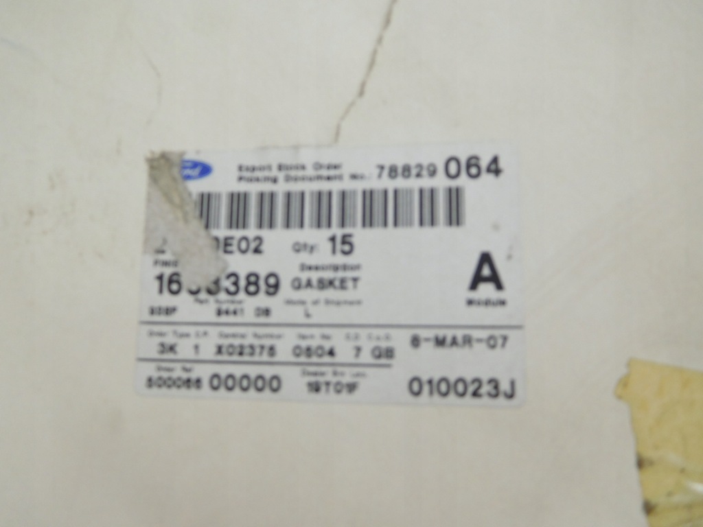 фото №6, Прокладка коллектор впускной /всасывающий/ ford 1663389