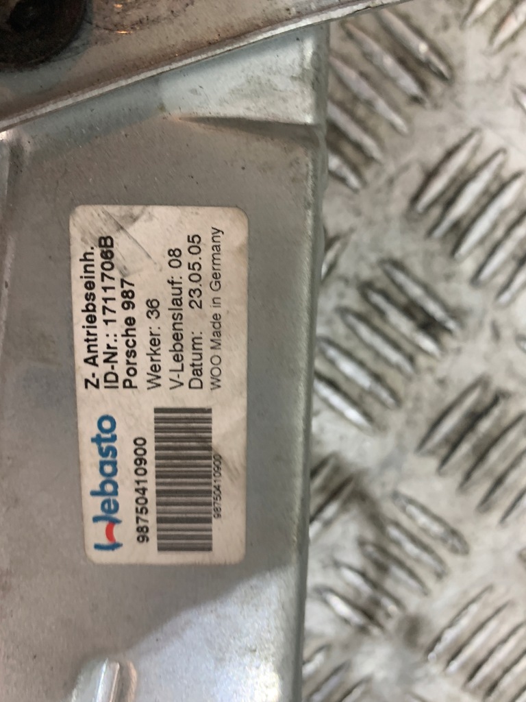 фото №7, Porsche boxter 987 кришка багажника задня механізм спойлер 1