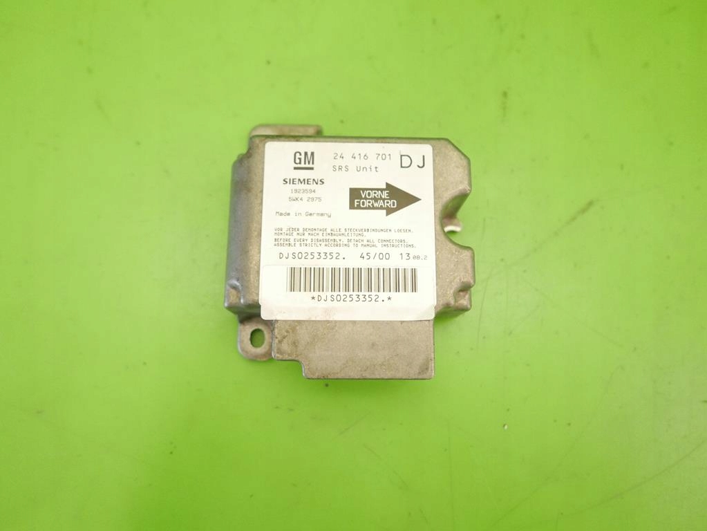 фото №1, Модуль датчик подушка безпеки opel vectra b fl 99-02