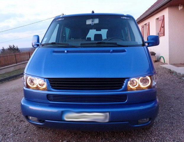 фото №12, Vw transporter t4 лампы фары перед передние задняя задние black кольца led