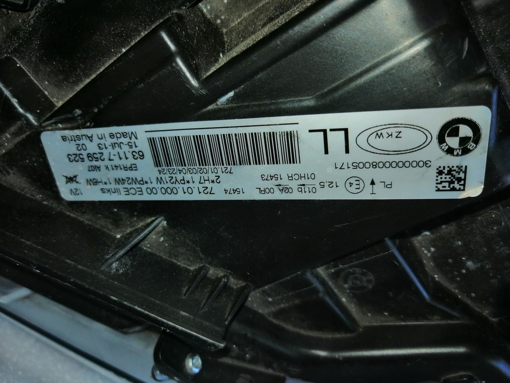 фото №7, Bmw f30 f31 лампа левая перед 7259523