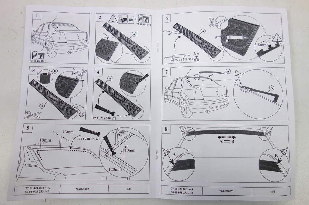 фото №7, Спойлер задний стекло dacia logan 04-08 7711421802