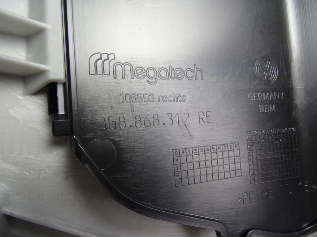 фото №9, Защита стойка правая vw arteon 3g8868312