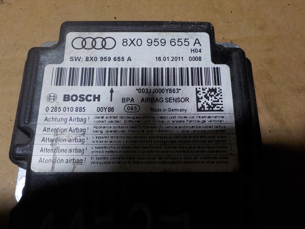 фото №2, Audi a1 датчик подушка безпеки 8x959655